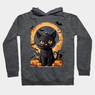 Cute black cat Hoodie